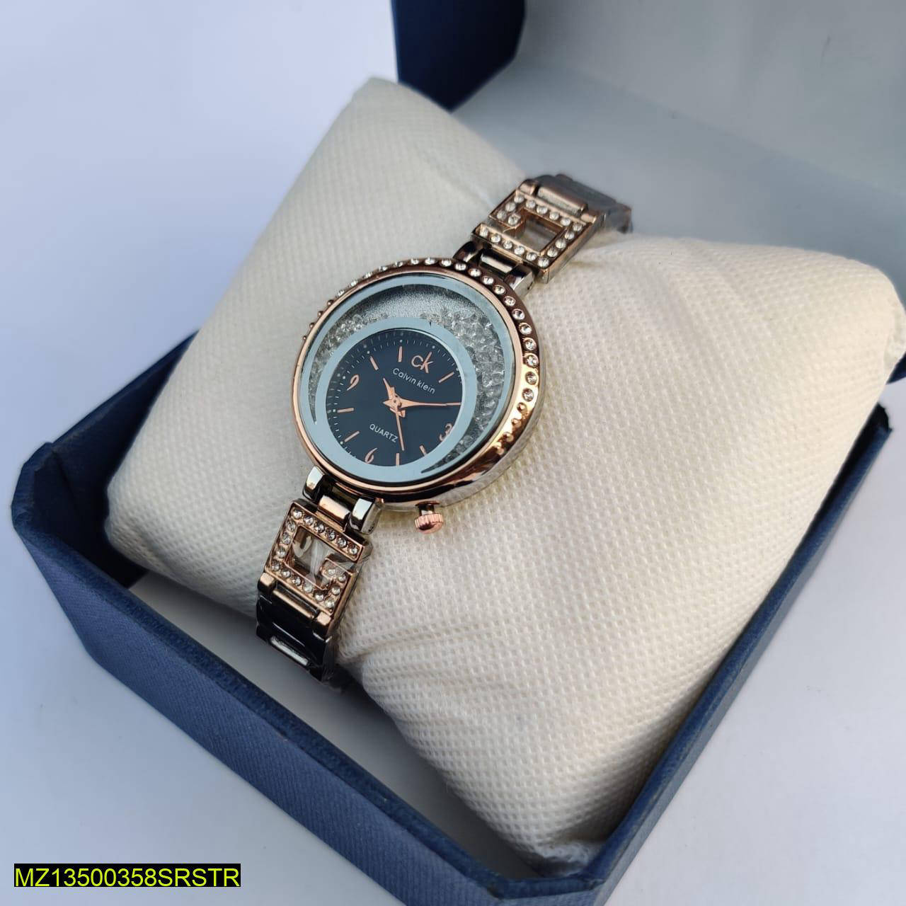 Women's stainless steel classic wrist watch
