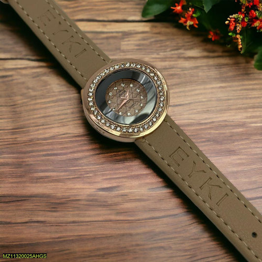 Luxury Leather Strap Watch for Women's