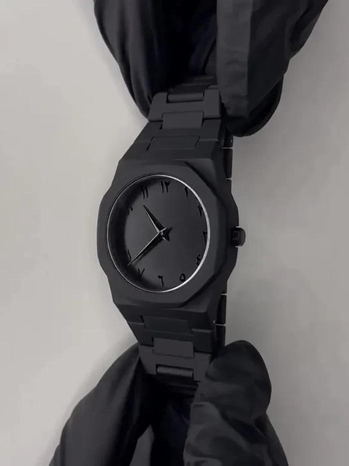 Arabic Black Aura Luxury Watch