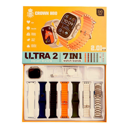 7 in 1 Ultra-2  Crown Smart Watch