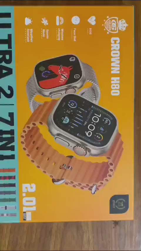 7 in 1 Ultra-2  Crown Smart Watch